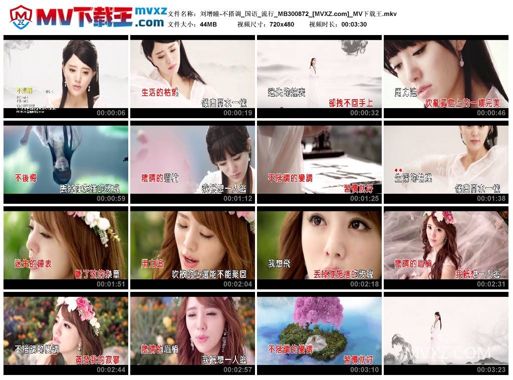 刘增瞳-不搭调_国语_流行_MB300872